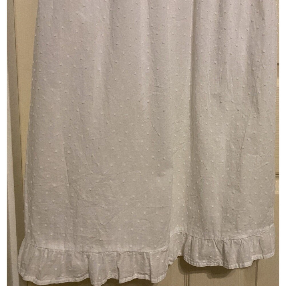 Adonna Sleepwear Nightgown Cotton Swiss Dot Sz M Cottagecore Prairie Romantic - Picture 15 of 15